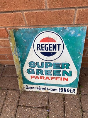 Lot 76 - REGENT PARAFFIN DOUBLE SIDED SIGN