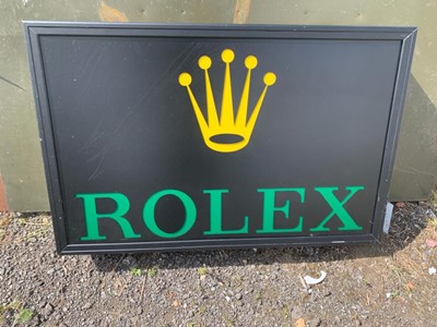 Lot 101 - ROLEX ILLUMINATED SIGN