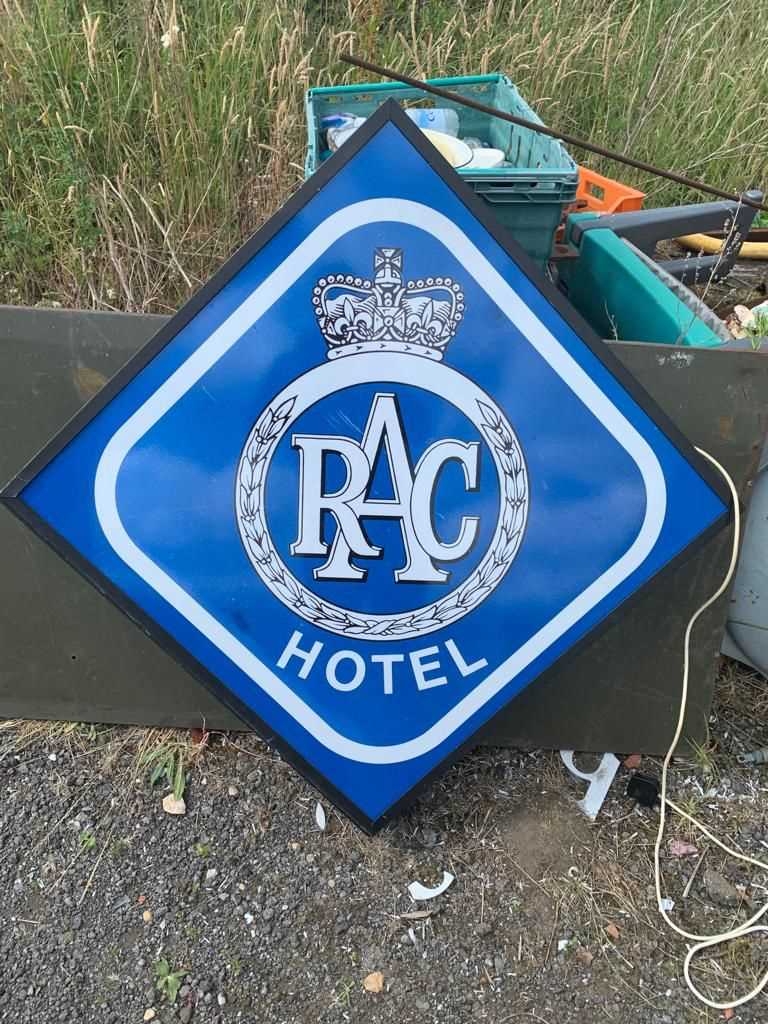 Lot 397 - DOUBLE SIDED RAC ILLUMINATED SIGN