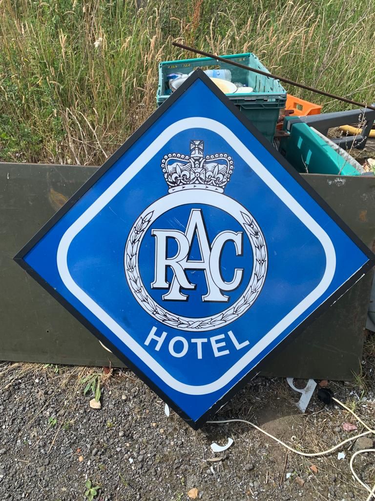 Rac Sign In Lot 397 - DOUBLE SIDED RAC ILLUMINATED SIGN