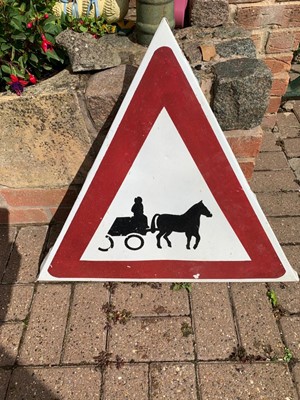 Lot 226 - HORSE & CART TRIANGLE SIGN