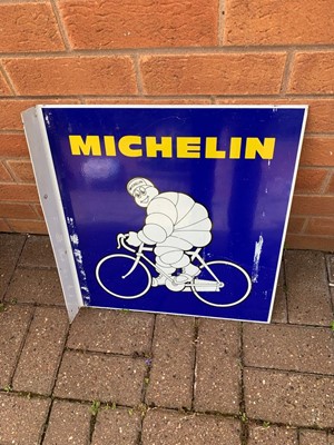 Lot 236 - MICHELIN BLUE DOUBLE SIDED SIGN