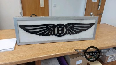 Lot 26 - BENTLEY ILLUMINATED SIGN