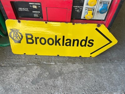 Lot 91 - BROOKLANDS AA SIGN
