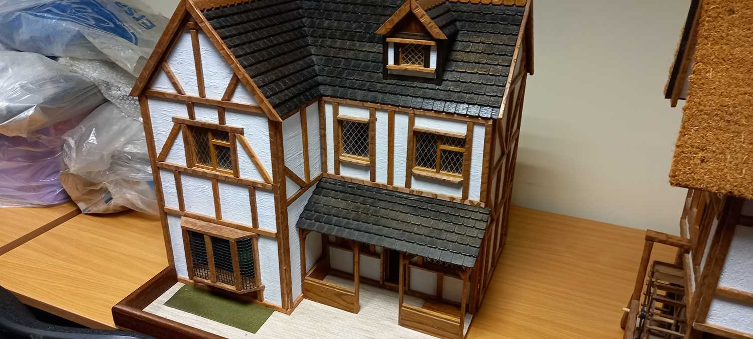 Lot 151 - TUDOR STYLE DOLLS HOUSE