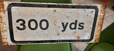 Lot 439 - 300 YARDS SIGN