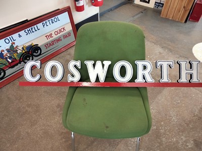 Lot 486 - COSWORTH SIGN  - (HAND PAINTED)