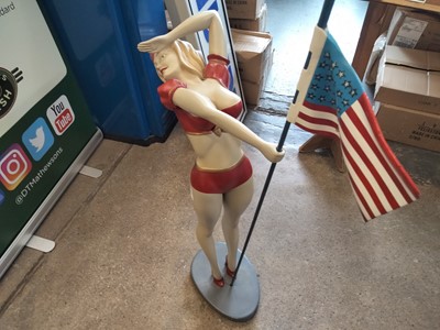 Lot 332 - AMERICAN LADY WITH FLAG