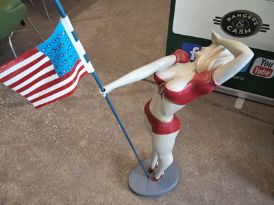 Lot 332 - AMERICAN LADY WITH FLAG