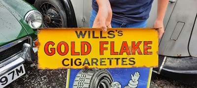 Lot 514 - WILLS GOLD FLAKE DOUBLE SIDED SIGN