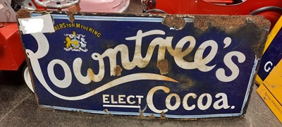 Lot 423 - ROWNTREES COCOA SIGN