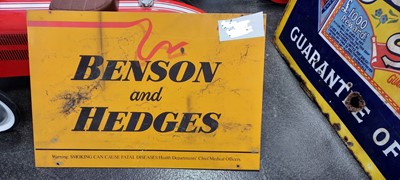 Lot 555 - BENSON & HEDGES METAL SIGN