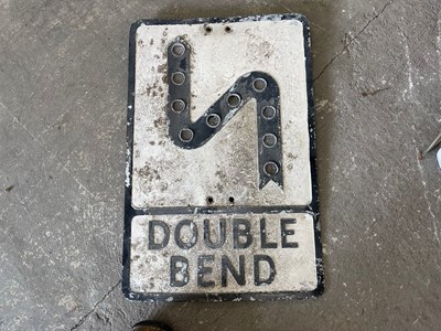 Lot 139 - DOUBLE BEND ROAD SIGN