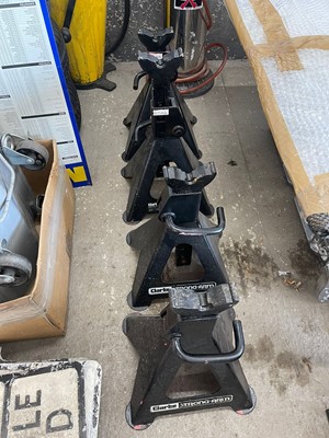 Lot 223 - 4x CLARKE STRONGARM AXLE STANDS