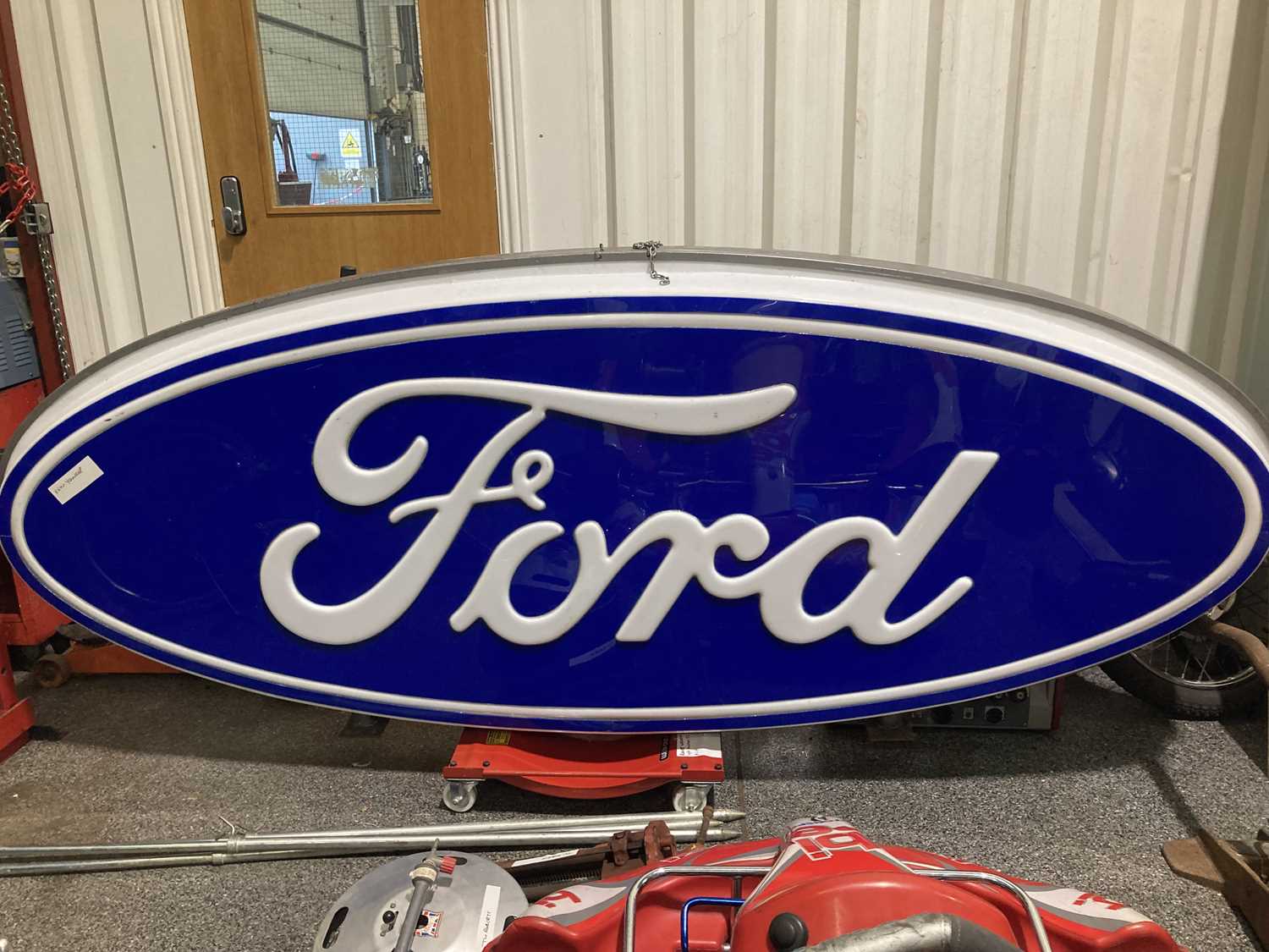 Lot 584 - LARGE OVAL FORD SIGN