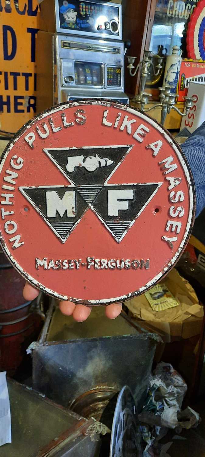 Lot 599 - MASSEY FERGUSON PLAQUE