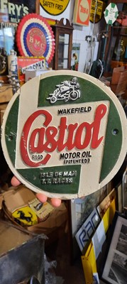 Lot 589 - CASTROL PLAQUE