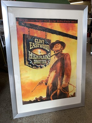 Lot 245 - HAND DRAWN PICTURE OF CLINT EASTWOOD IN HIGH PLAINS DRIFTER MOVIE