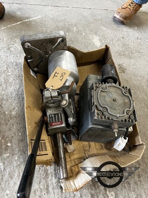 Lot 22 - BOSCH DRILL STAND & SPRAY GUN COMPRESSOR