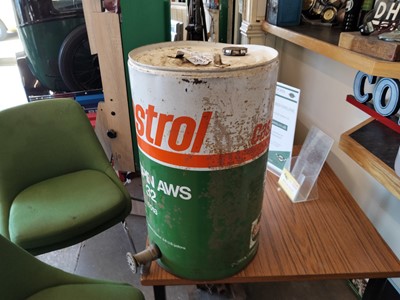 Lot 255 - CASTROL DRUM WITH TAP