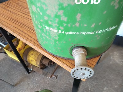 Lot 255 - CASTROL DRUM WITH TAP