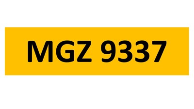 Lot 347 - REGISTRATION ON RETENTION - MGZ 9337