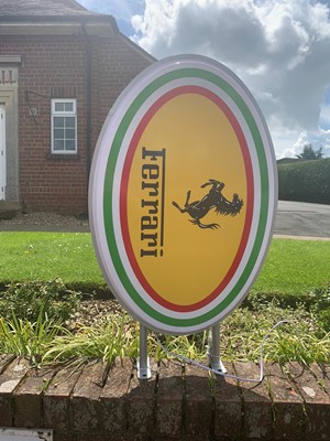 Lot 186 - FERRARI DOUBLE SIDED SIGN