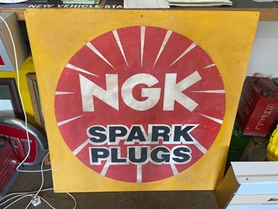 Lot 192 - WOODEN NGK SIGN