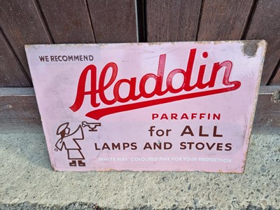 Lot 433 - ALADDIN PARAFFIN SIGN