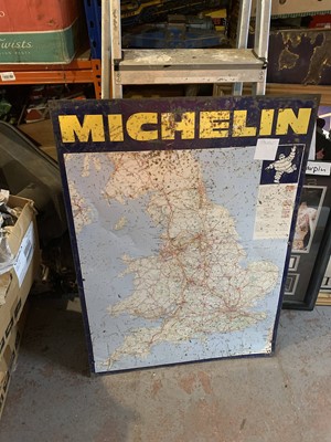 Lot 201 - MICHELIN MAP TIN SIGN