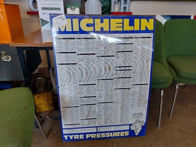 Lot 191 - MICHELIN PRESSURE SIGN