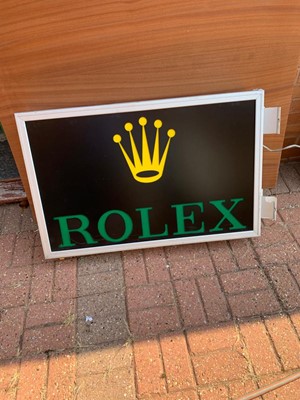 Lot 299 - DOUBLE SIDED ROLEX LIGHT UP SIGN