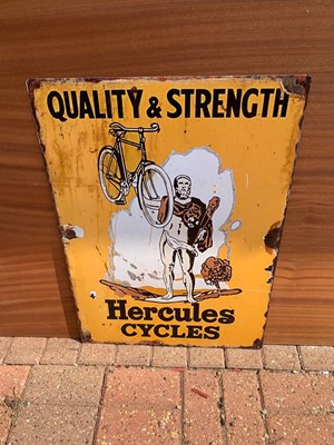 Lot 61 - HERCULES CYCLES SIGN