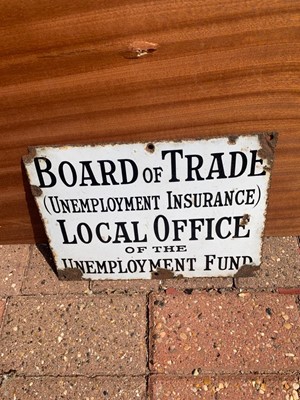 Lot 65 - BOARD OF TRADE SIGN