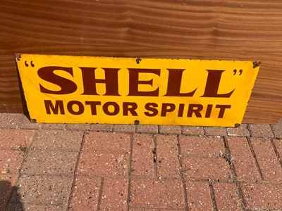 Lot 77 - ENAMEL SHELL MOTOR OIL SIGN