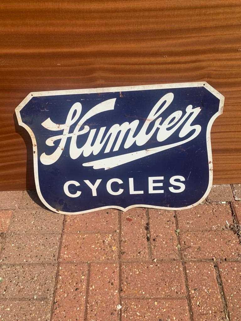 Lot 85 - HUMBER CYCLES SIGN