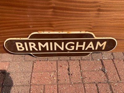 Lot 89 - BIRMINGHAM RAILWAY SIGN