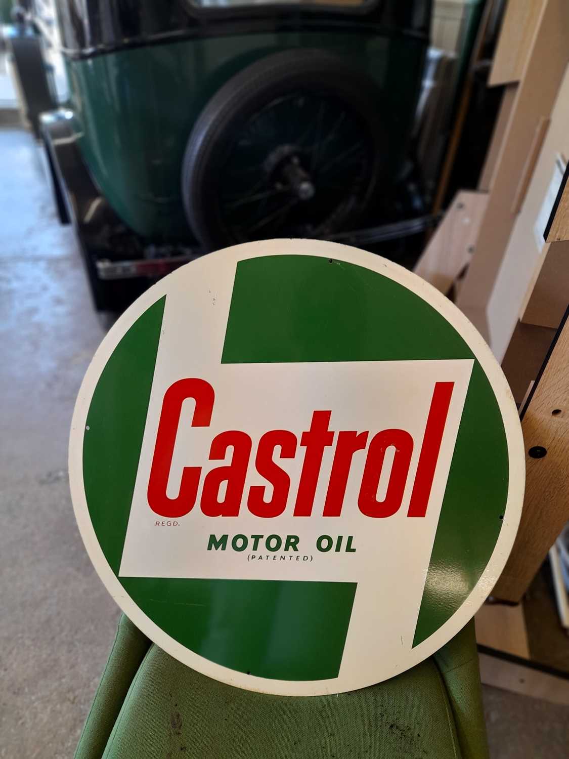 Lot 456 - CASTROL SIGN