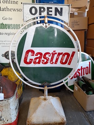 Lot 461 - CASTROL DOUBLE-SIDED ROTATING FORECOURT SIGN