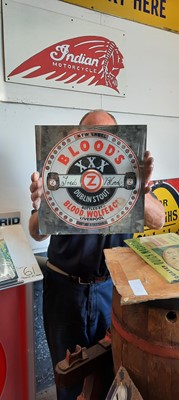 Lot 521 - BLOOD WOLFE & CO DUBLIN STOUT SIGN