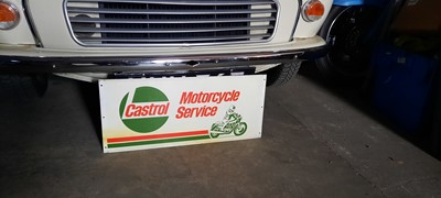 Lot 503 - CASTROL DOUBLE SIDED MOTORCYLE SERVICE SIGN