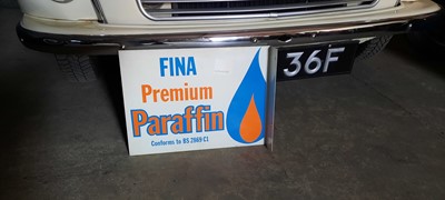 Lot 507 - FINA PREMIUM PARAFFIN DOUBLE SIDED SIGN