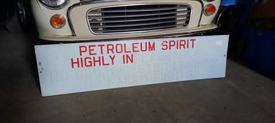 Lot 75 - PETROLEUM SPIRIT SIGN