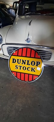 Lot 527 - ROUND DUNLOP STOCK SIGN