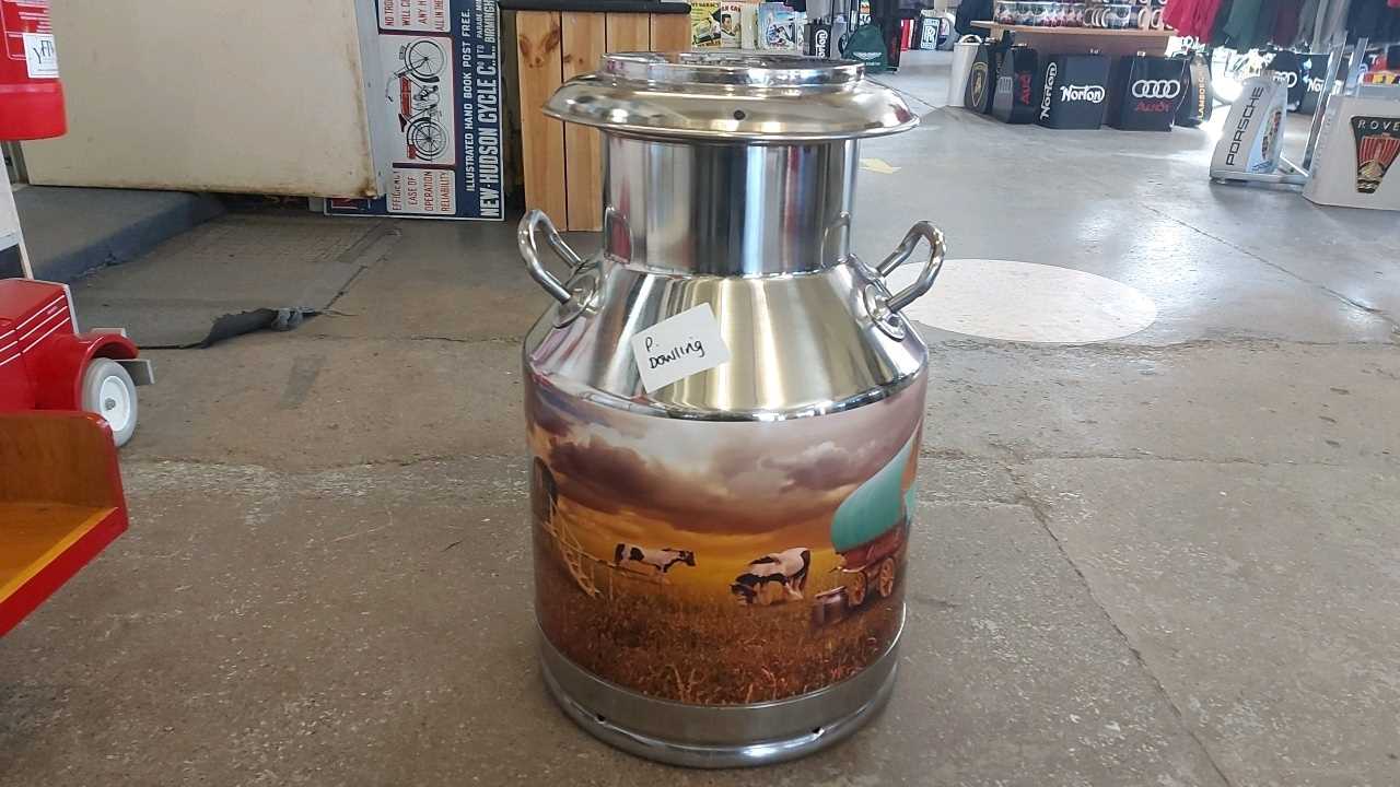 Lot 459 - GYPSY STAINLESS STEEL MILK CHURN