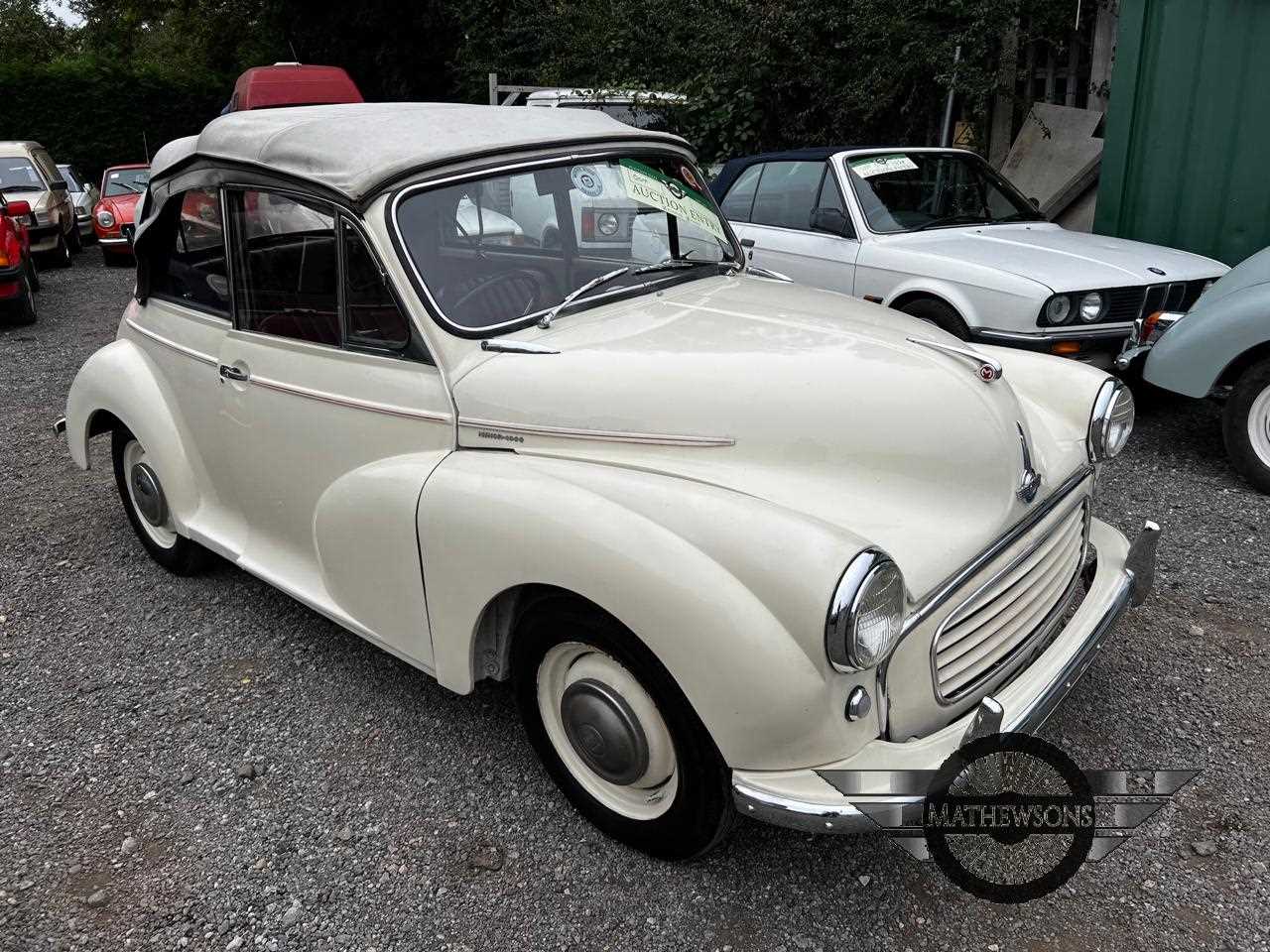 Lot 162 - 1958 MORRIS MINOR