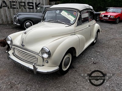 Lot 162 - 1958 MORRIS MINOR