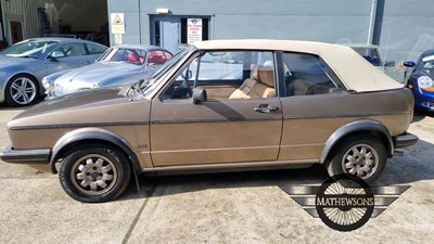 Lot 208 - 1984 VOLKSWAGEN GOLF CABRIO GTI