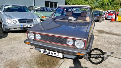 Lot 208 - 1984 VOLKSWAGEN GOLF CABRIO GTI