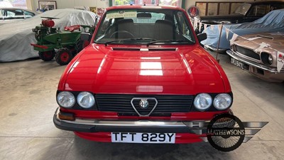 Lot 290 - 1983 ALFA ROMEO ALFASUD TI 105